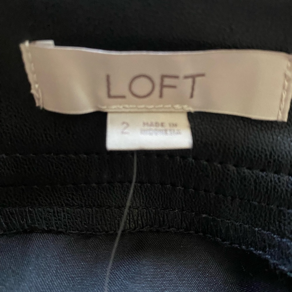 Loft Faux Leather Black Skirt - Picture 5 of 10